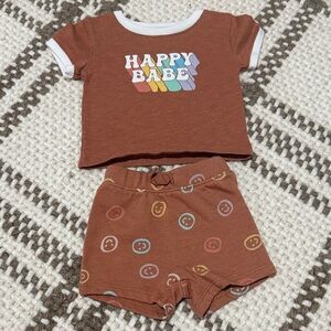 Jumping Beans 'Happy Babe' Kids Matching Set